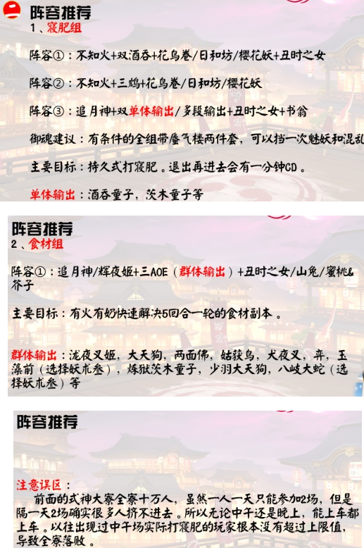 阴阳师2020崽战寝肥阵容推荐_崽战炎夏之舞攻略