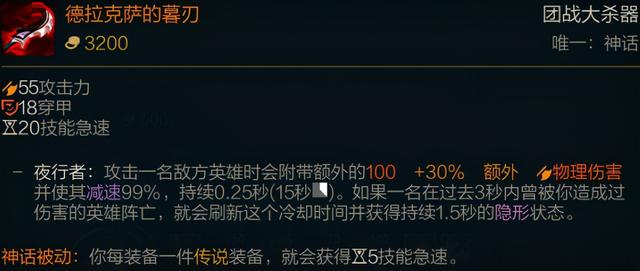 LOL新赛季装备介绍:神话装备篇