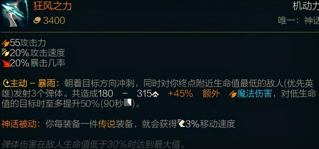 LOL新赛季装备介绍:神话装备篇