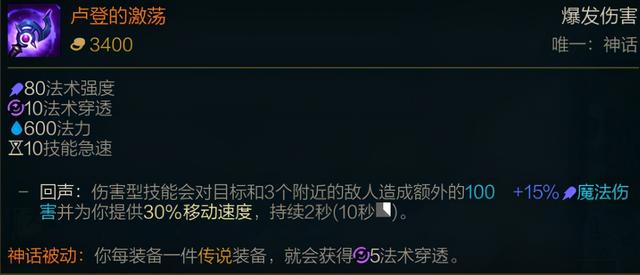 LOL新赛季装备介绍:神话装备篇