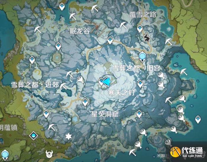 原神雪山冷鲜肉与星银矿石收集攻略
