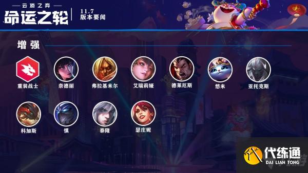 云顶之弈11.7更新内容有哪些