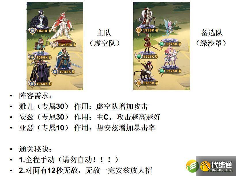 剑与远征神器试炼详细打法攻略
