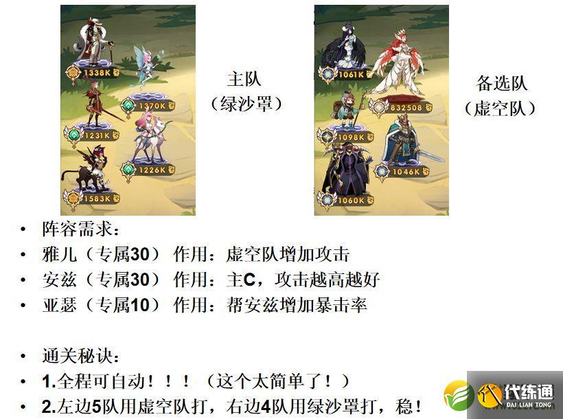 剑与远征神器试炼详细打法攻略