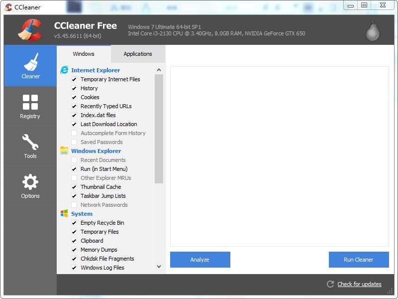 C盘瘦身软件(CCleaner)
