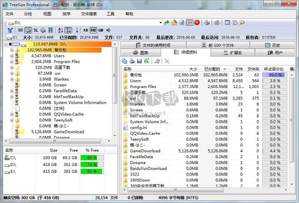 TreeSize(磁盘数据管理工具)