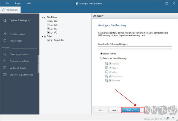 Auslogics File Recovery数据恢复