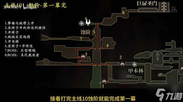 《空洞骑士丝之歌》全结局流程路线规划