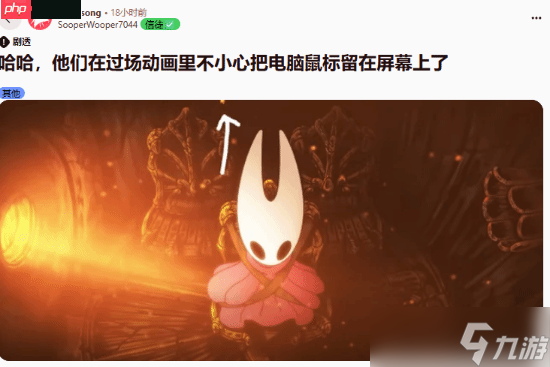 穿帮啦！《丝之歌》过场有鼠标成为玩家笑谈