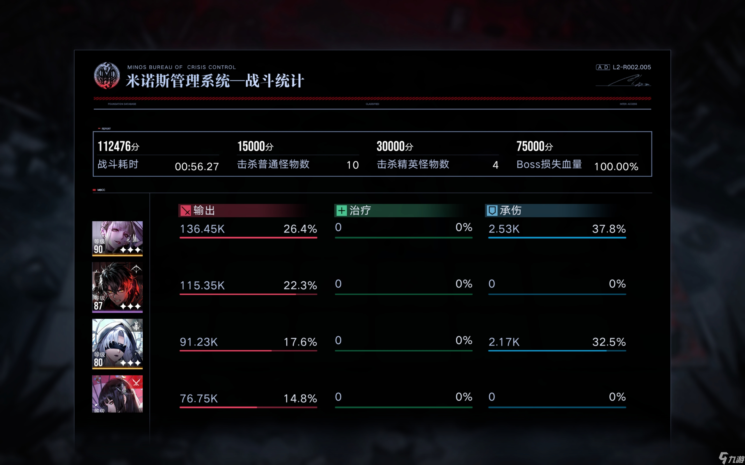 无期迷途0锁诺克斯纯物理队高危74.8w!