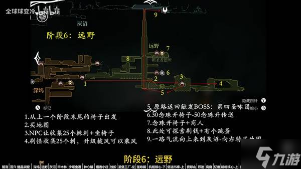 《空洞骑士丝之歌》主线流程路线规划