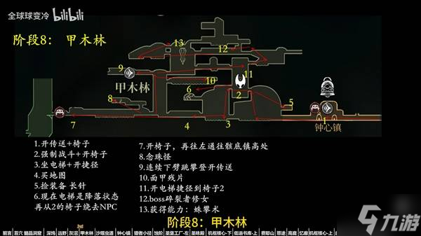 《空洞骑士丝之歌》主线流程路线规划