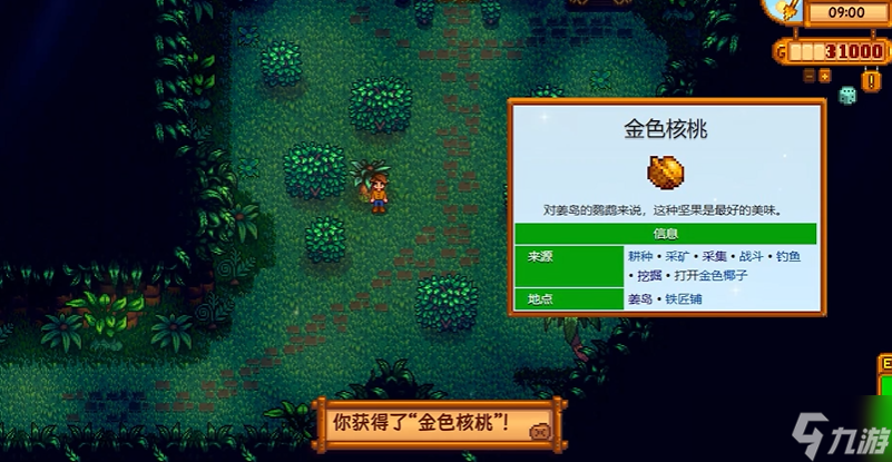 星露谷物语姜岛吊桥攻略_姜岛吊桥获取金核桃指南